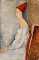 Modigliani, Amedeo - Jeanne Hbuterne Seated in Profile